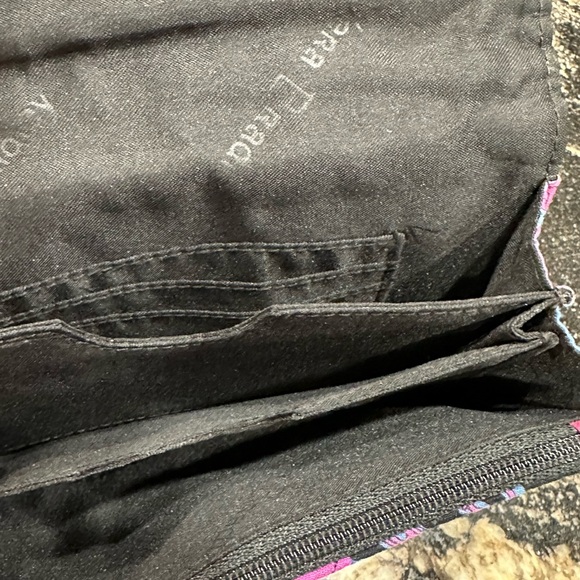 Vera Bradley Floral Wallet - Pink, Purple, Blue - Picture 5 of 7